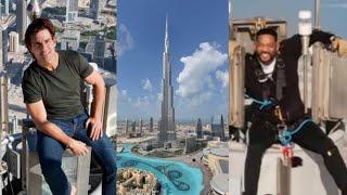 "Key Difference: Tom Cruise and Will Smith Pose on Top of Burj Khalifa"