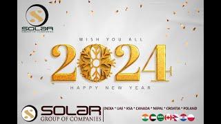 Wish you a Very Happy New Year 2024 from solar HR Management New Delhi Cont. no 01126989999