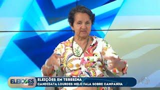 Candidata Lourdes Melo, do PCO, concede entrevista a TV Cidade Verde