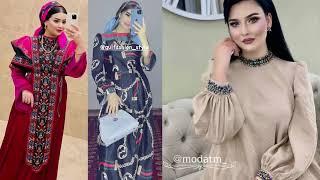 Gelin gyzlar üçin täze moda köýnek fasonlary 2021 - Türkmen moda fashion 2021