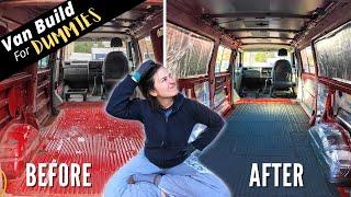 Converting A Van With No Experience | Self Build Camper Van Conversion For Dummies Part 1