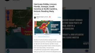 TROPICAL STORM DEBBY CAUSES FLOODING IN SOUTH CAROLINA #worship #god #pray #prayer #Praise #believe