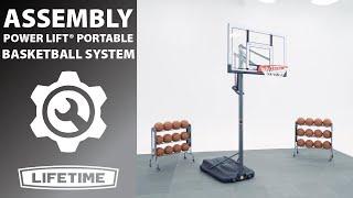 Lifetime Power Lift® Portable Basketball System | Lifetime Assembly Video