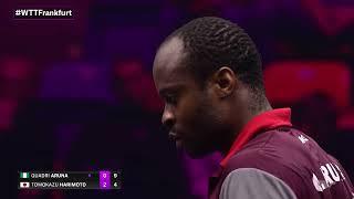 FULL MATCH | Quadri Aruna vs Tomokazu Harimoto | MS R32 | #WTTFrankfurt 2024