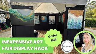 Inexpensive Art Fair Display Hack! 3 Piece Display Panels for Under $60