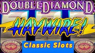 Old School Double Diamond Haywire Classic 3 Reel Casino Slot