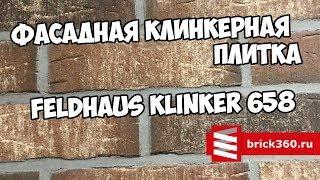 Фасадная клинкерная плитка. Feldhaus Klinker 658. Внешний вид.