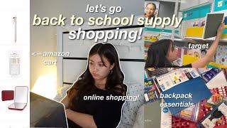 BACK TO SCHOOL SUPPLY SHOPPING + HAUL 2023 ️|| target, amazon, & more! (freshman year)