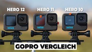 GoPro 12 vs 11 vs 10 I Der GROßE VERGLEICH