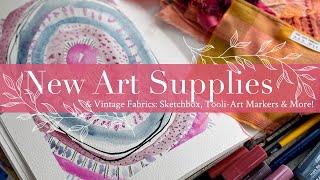 New Art Supplies & Vintage Fabrics: Sketchbox, Tooli Art Markers & More!