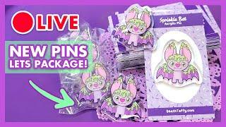 Otakon Prep: Packaging New Sprinkle Bat Pins & Convention Talk! | Productivity Stream