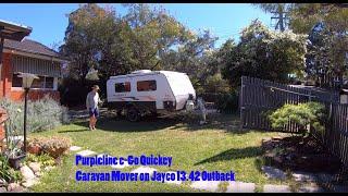 Purpleline eGo Quickey Jayco 13.42 Caravan Mover on Grass