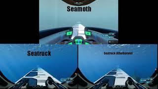 Subnautica vs Below Zero - Which is faster? [Seatruck vs Seamoth]