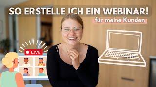 Lass’ uns ein Webinar gestalten! ️ Eine Masterclass für meine Membership erstellen