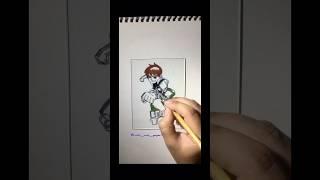 Satisfying ben10 Drawing  #shorts #shortfeed #youtubeshorts #ytshots #ben10 #short #viralshorts