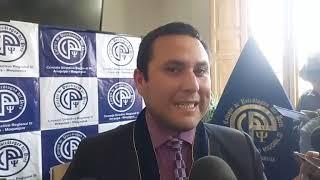 Dr. Julio Cesar Abarca Cordero Decano Regional del CDR III CPSP Gestión 2021 - 2024 declara a prensa