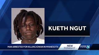 Man arrested for killing Iowan in Minnesota