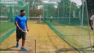 BCCI Coach Dileep  Using Speedarm & Spingball in Nets