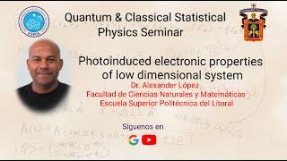 Photoinduced electronic properties of low dimensional systems