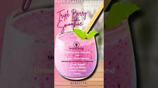 Triple Berry Mint Smoothie for Post-Op Recovery  | CNA-Approved Healing Recipe!  #postoprecovery