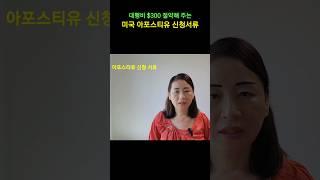 미국 아포스티유 신청 서류