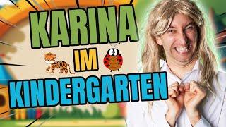 Karina bei der Arbeit - Kindergarten!