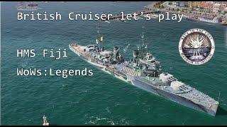 British Cruiser let’s play; HMS Fiji Review; World of Warships Legends