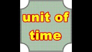 unit of time in SI #shorts