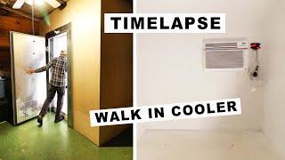 EPIC Walk In Cooler BUILD (start to finish) 30 Day Timelapse