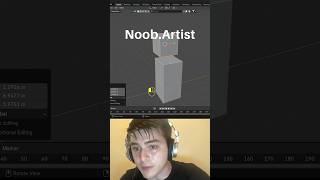 Noob vs Pro artist: align object #blendertutorial #blender #blendercommunity #blender3d #b3d