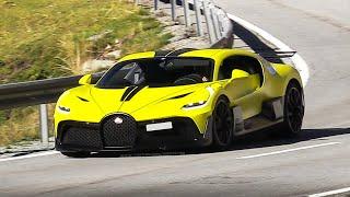 1500HP Bugatti Divo pushing on a Swiss Mountain Pass: 8.0L Quad-Turbo W16 Engine Sound!