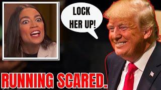 AOC FREAKS OUT! Running SCARED that TRUMP will LOCK UP HER after unjust GUILTY VERDICT!