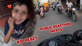 public reaction on atv 125 cc monster bike  #publicreaction  #atvadventure