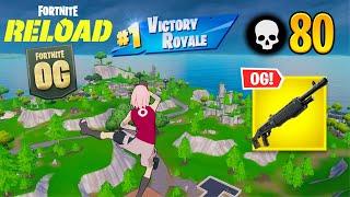 Fortnite Reload | 80 Kill Solo vs Squads Ranked Gameplay (Keyboard & Mouse)