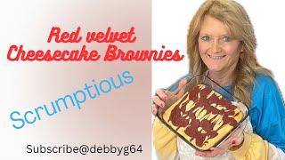 Red Velvet Cheesecake Brownies@debbyg64