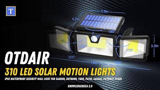 Illuminate Your Path with Otdair 310 LED Solar Motion Lights: Unveiling 3 Dynamic Lighting Modes!