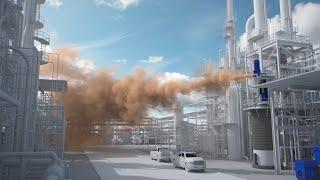 Animation of 2018 Ethylene Release and Fire at Kuraray America in Pasadena, Texas