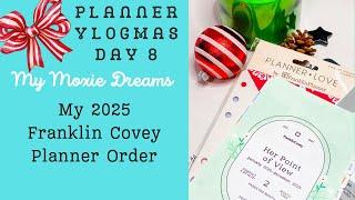 VLOGMAS DAY 8 | My 2025 Franklin Planner Order | My Annual Purchases | #vlogmas2024