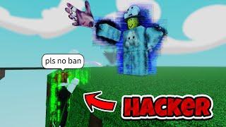 DESTROYING HACKERS With ADMIN Gloves in Slap Battles