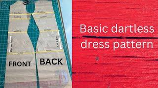 How to: draft a dartless basic dress