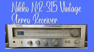 Nikko NR-315 Vintage Stereo Receiver  How To Use Price And Connection IN HINDI