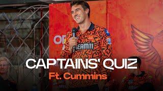 Captains’ Quiz ft. Pat Cummins | SunRisers Hyderabad