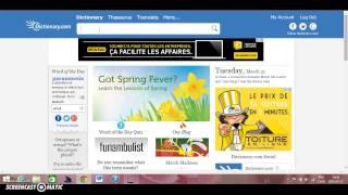 Dictionary.reference.com tutorial