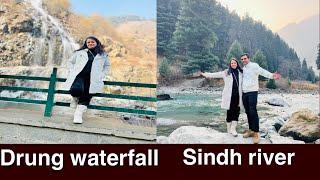 Kashmir day 5#drung waterfall #family trip#love #sindh river #sonmarg #kashmir #trending #simplysoni