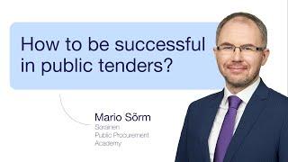Achieving success in public tenders I Sorainen