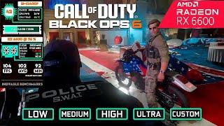 COD Black Ops 6 - RX 6600 - FSR 3 FG 1080P - Campaign, Multiplayer, Zombies