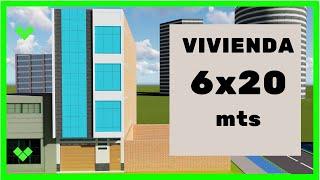 VIVENDA DE 6X20M