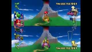 Mario Kart Double Dash!! All Cup 150cc 2 player Netplay 60fps