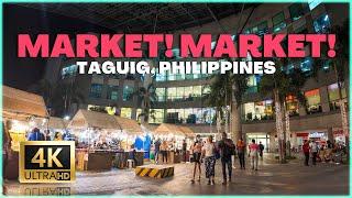 THE BIGGEST MALL IN BGC! Ayala Malls Market Market Night Walking Tour, Taguig Philippines 4K 