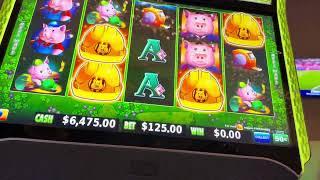 How to lose $15K in 2 minutes! Huff n more puff! #slots #realityofgambling #thehousealwayswins